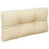 vidaXL Cuscino Pallet Beige 80x40x12 cm Tessuto Anteprima dell’immagine prodotto 4