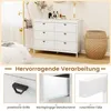 GOPLUS Kommode mit 6 Schubladen, Schubladenschrank mit Produktbild-Vorschau 3