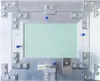A close-up view of an aluminum revision door with a light green insert, mounted on a white background. Voir les images du produit