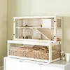 PawHut Hamsterkäfig aus Holz 100 x 50 x 84 cm Nagerkäfig 3 Produktbild-Vorschau 2