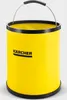 A yellow Kärcher bucket with a black rim and handle, shown against a light gray background. Produktbild-Vorschau