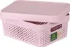 Curver Infinity Dots 11L Box mit Deckel rosa Produktbild-Vorschau 3
