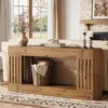 160 cm stolik konsolowy, stolik do sofy z litego drewna w Podgląd zdjęcia produktu 7