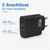 30W USB-C Ladegerät GaN mit 1m USB-C Ladekabel (20W) – Produktbild-Vorschau 5