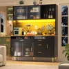 Armoire haute Flieks avec LED, buffet de cuisine Armoire de Voir les images du produit 3