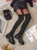 Damen Schlupf Overknee-Stiefel Obsidian Rose, Größe 41 Produktbild-Vorschau 3