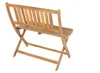Möbelretoure Gartenbank Akazie 80 cm Sitzbank klappbar Produktbild-Vorschau 3