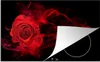 KitchenYeah© Herdabdeckplatte Rosen - Rot - Schwarz , Produktbild-Vorschau 1