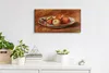 Wandbild Leinwand Bilder Wanduhr 60x30 Gemälde Teller Produktbild-Vorschau 3