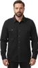 A man wearing a black long-sleeved shirt. Produktbild-Vorschau