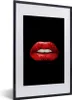MuchoWow® MuchoWow® Gerahmtes Poster Lippen - Geld - Rot Produktbild-Vorschau 1
