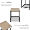 Table d’appoint DERBY 45,5x45,5x55,5cm - Bois clair Voir les images du produit 3