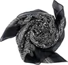 Baumwolltuch Indisches Muster 1 schwarz weiß Blumen weiß Produktbild-Vorschau 2