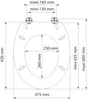 Sedile per WC SCHÜTTE MDF SPIRIT WHITE, sedile per WC con Anteprima dell’immagine prodotto 18