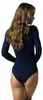Alkato Damen Langarm Body Baumwolle Bodysuit mit Produktbild-Vorschau 3