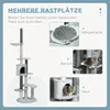 PawHut tiragraffi a soffitto, albero per gatti, tiragraffi Anteprima dell’immagine prodotto 5