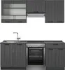 Küchenzeile Vicco Fame-Line Dunkelgrau 200 cm , AP Produktbild-Vorschau 1