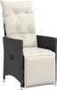vidaXL 9-dielny záhradný jedálenský set s vankúšmi Black Náhľad obrázku produktu 4