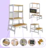 Lernturm PLAY aus Kiefernholz, 93x56x49 cm, weiß/naturbraun Produktbild-Vorschau 8