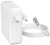 A white MacBook charger with a white cable and a silver magnetic connector. Produktbild-Vorschau