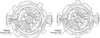 Two detailed illustrations of a mechanical perpetual calendar puzzle. Anteprima dell’immagine prodotto