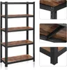 Calicosy - Scaffale industriale in metallo nero regolabile Anteprima dell’immagine prodotto 4