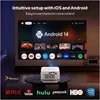 Smart projektor Android 14 4K 300 ANSI WiFi Bluetooth 6 Podgląd zdjęcia produktu 7