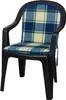 Auflage Monoblock niedrig 2163 blau-grün kariert 79x43x3,5 Produktbild-Vorschau 2