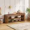 Banc d'entrée en bois - Banc avec étagère à chaussures à Voir les images du produit 5