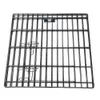 A black metal dog crate panel is shown against a white background. Produktbild-Vorschau