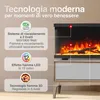KAMINIO Camino elettrico LEA - Caminetto 3-in-1 con vista Anteprima dell’immagine prodotto 3