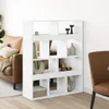 vidaXL Divisorio per ambienti bianco 100x33x125,5 cm Anteprima dell’immagine prodotto 2