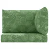 vidaXL Coussin pour palette 3 pcs. Motif de feuilles tissu Voir les images du produit 4