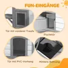 PawHut Katzenhaus Outdoor Katzenhütte 2-Etagen Katzenvilla Produktbild-Vorschau 5