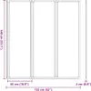 vidaXL Sprchová zástena 141 x 132 cm 3 panely skladacie Náhľad obrázku produktu 8