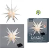 Leuchtender Adventsstern weiß Innen & Außen Ø 60cm I Produktbild-Vorschau 1