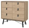 CALICOSY - Commode double 6 tiroirs avec piètement Voir les images du produit 5
