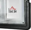 A close-up view of a logo on a white surface, with a black frame visible. Voir les images du produit