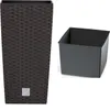 Pot de fleurs avec insert RATO Square 225, marron Voir les images du produit 22