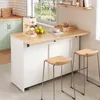 Kücheninsel 120x45(70)x93, Rollen, klappbare Arbeitsplatte, Produktbild-Vorschau 18