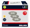 Briloner LED vstavané svietidlá nikel sada 3, 3xLED Náhľad obrázku produktu 2