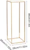 A gold metal stand with dimensions indicated. Produktbild-Vorschau