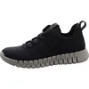 A side view of a blue and gray sneaker against a white background. Produktbild-Vorschau