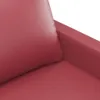 vidaXL Fotel czerwone wino 60 cm imitacja skóry Podgląd zdjęcia produktu 6