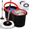 MOP A ROTAZIONE 360° TURBO 3in1 - 2 ricambi - secchio Anteprima dell’immagine prodotto 1