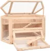 vidaXL Hamsterkäfig 80x40x43 cm Massivholz Tanne Produktbild-Vorschau 2
