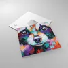 Bilder auf glas - Einteilig - Waschbär Bunt Öl - 30x30cm - Produktbild-Vorschau 2