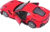 A red Ferrari F12TDF model car with doors open. Produktbild-Vorschau