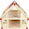 velký dřevěný domeček pro panenky FREDA 40x25x38cm NOVINKA Náhled obrázku produktu 1
