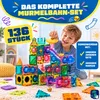 Fits4Kids Magnetbausteine Kugelbahn 136 Teile, Murmelbahn Produktbild-Vorschau 3